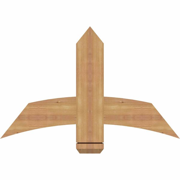 Ekena Millwork Bellingham Timber Gable Bracket, Western Red Cedar, 36"W x 23"H x 1 1/2"D x 5 1/2"F, 15/12 Pitch GBW036X23X0206BEL00SWR - main